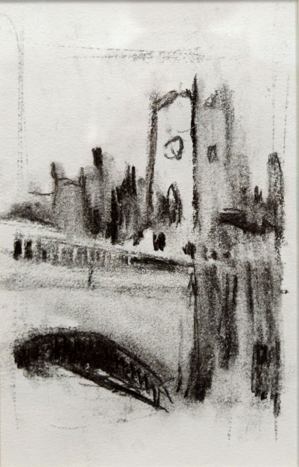 Manchester Cathedral from Blackfriars Bridge