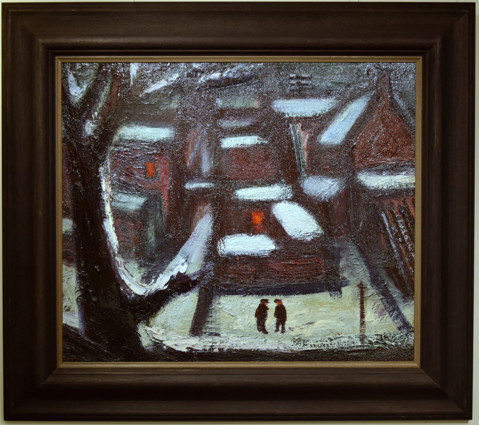 Theodore Major, Houses in the Snow at Wigan