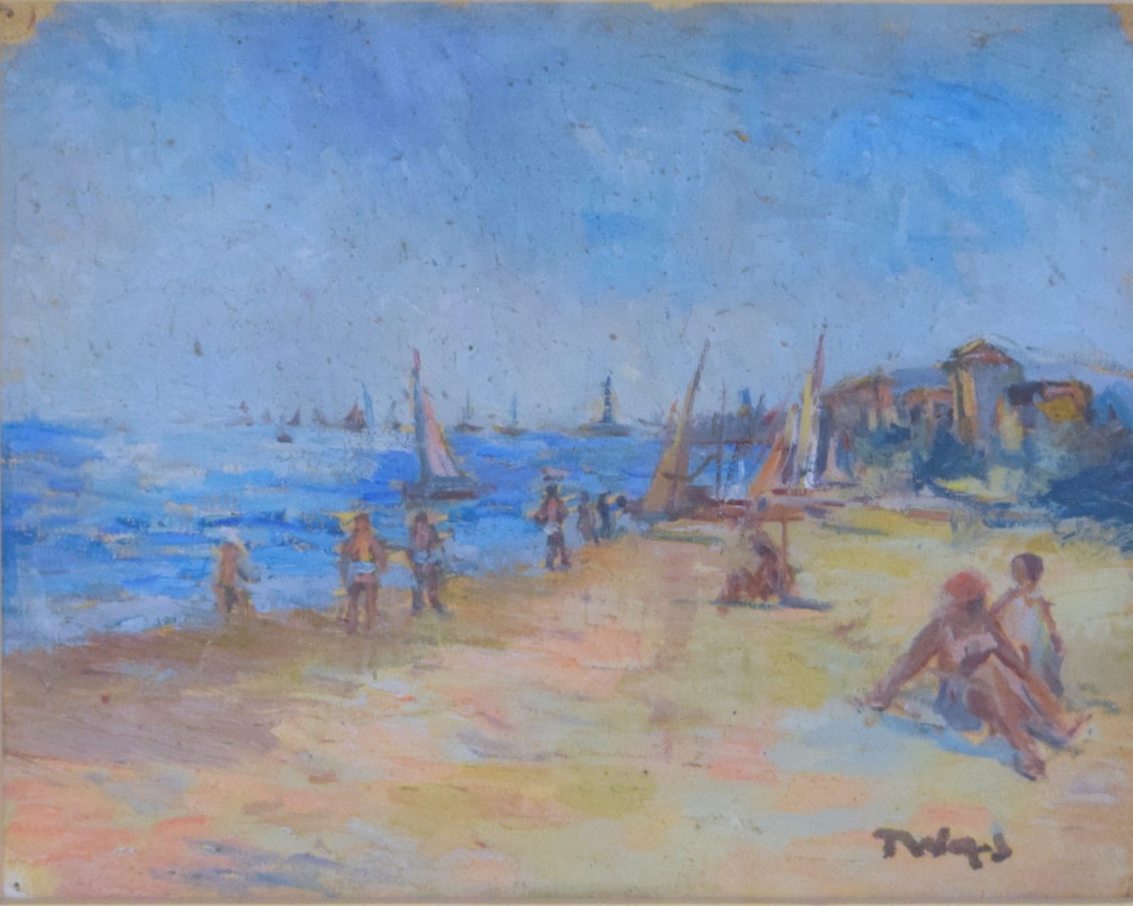 Other Artists, Tadeusz Was, St George's Beach, Italy, 1945