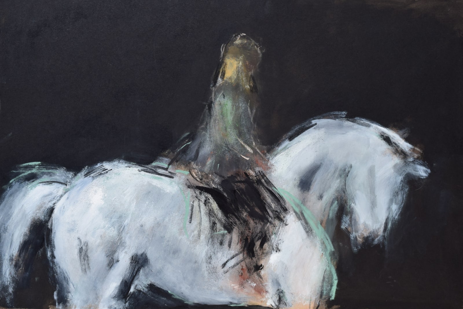 Self Portrait on a White Horse