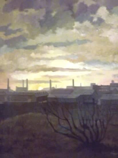 Roger Hampson, Winter sunrise, Deane, Bolton