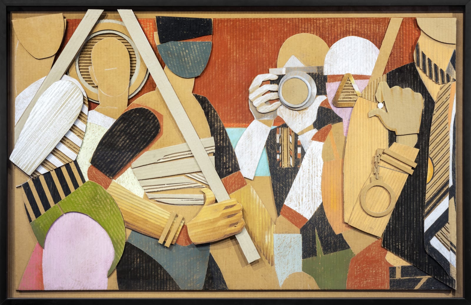 Jann Haworth, Series March - 2 Roberts 1 Dennis & No Gabriel, 2016-2017