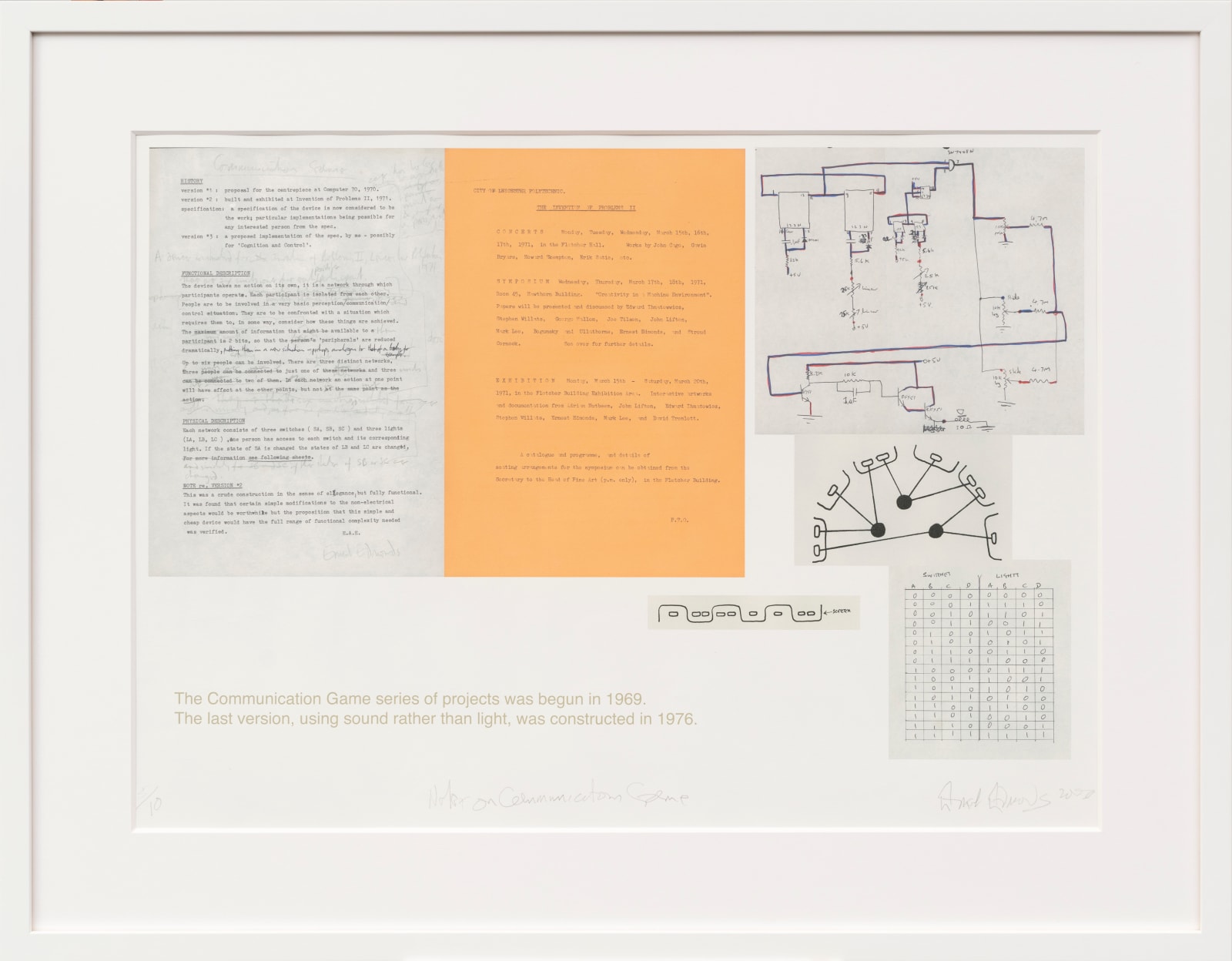 Ernest Edmonds, Notes on Communication Game, 2000