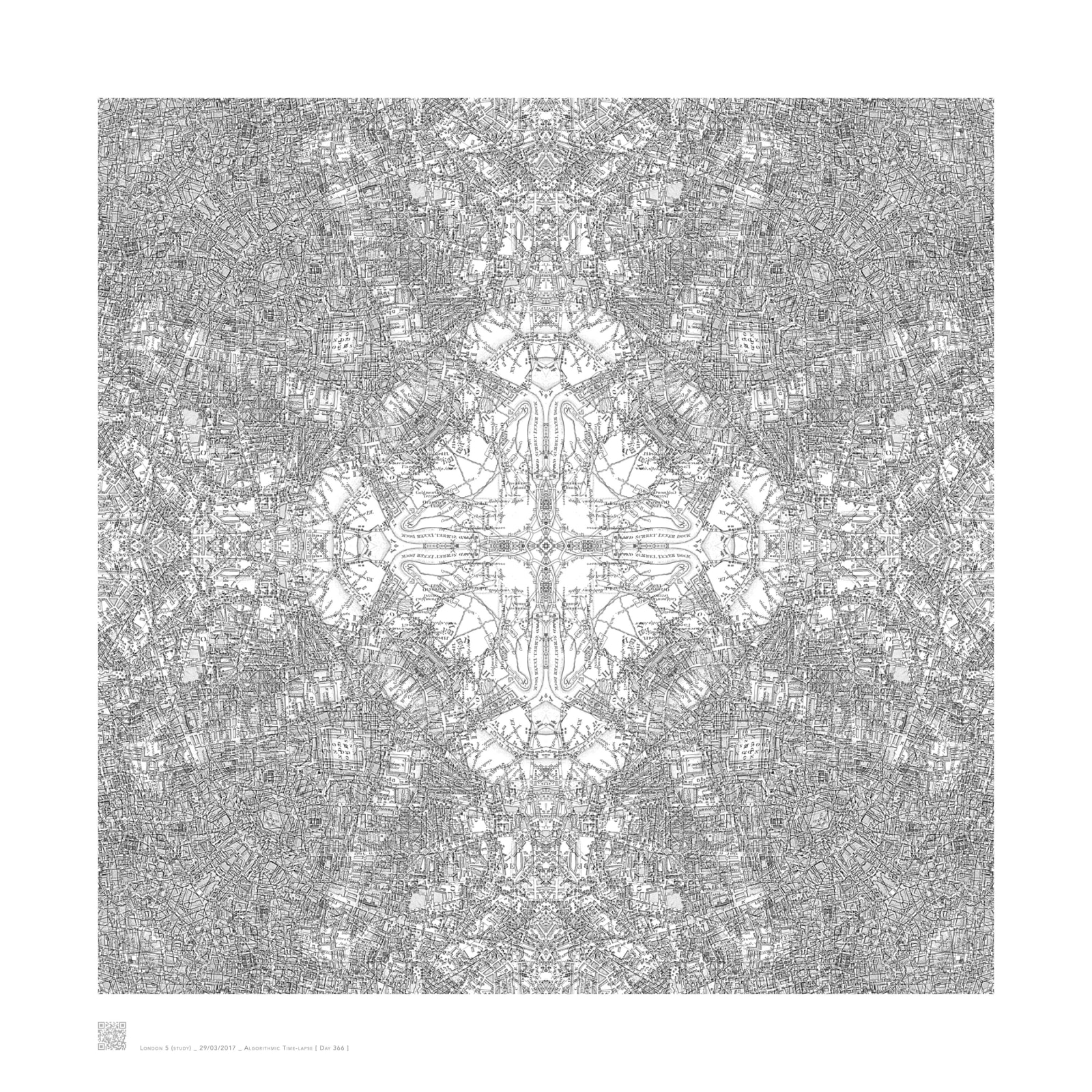 Michael Takeo Magruder, Imaginary Cities – London 5 (study) _ 29/03/2017 _ Algorithmic Time-lapse [ Day 366 ], 2017