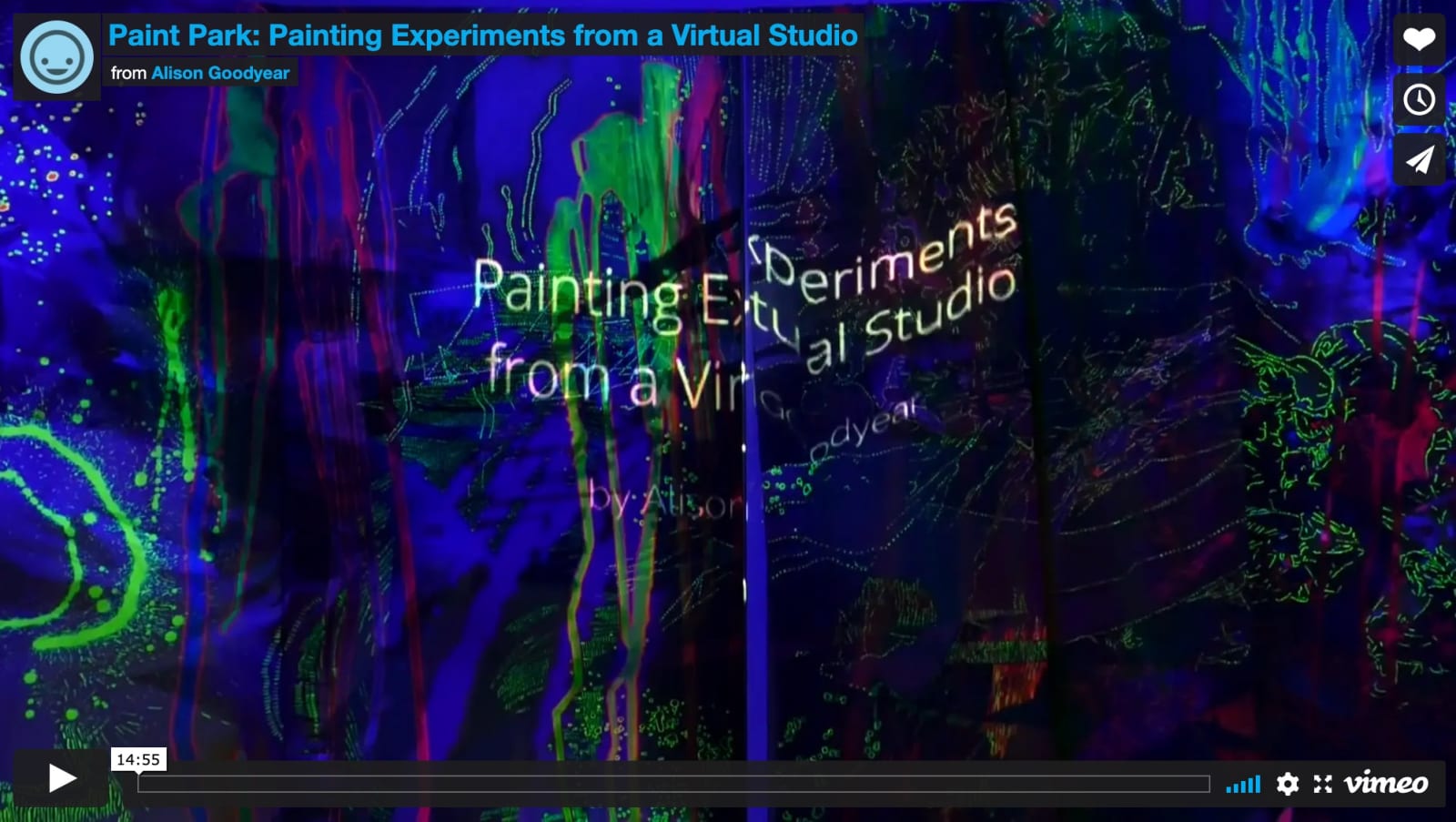 Alison Goodyear, Paint Park: Painting Experiments From A Virtual Studio, 2020