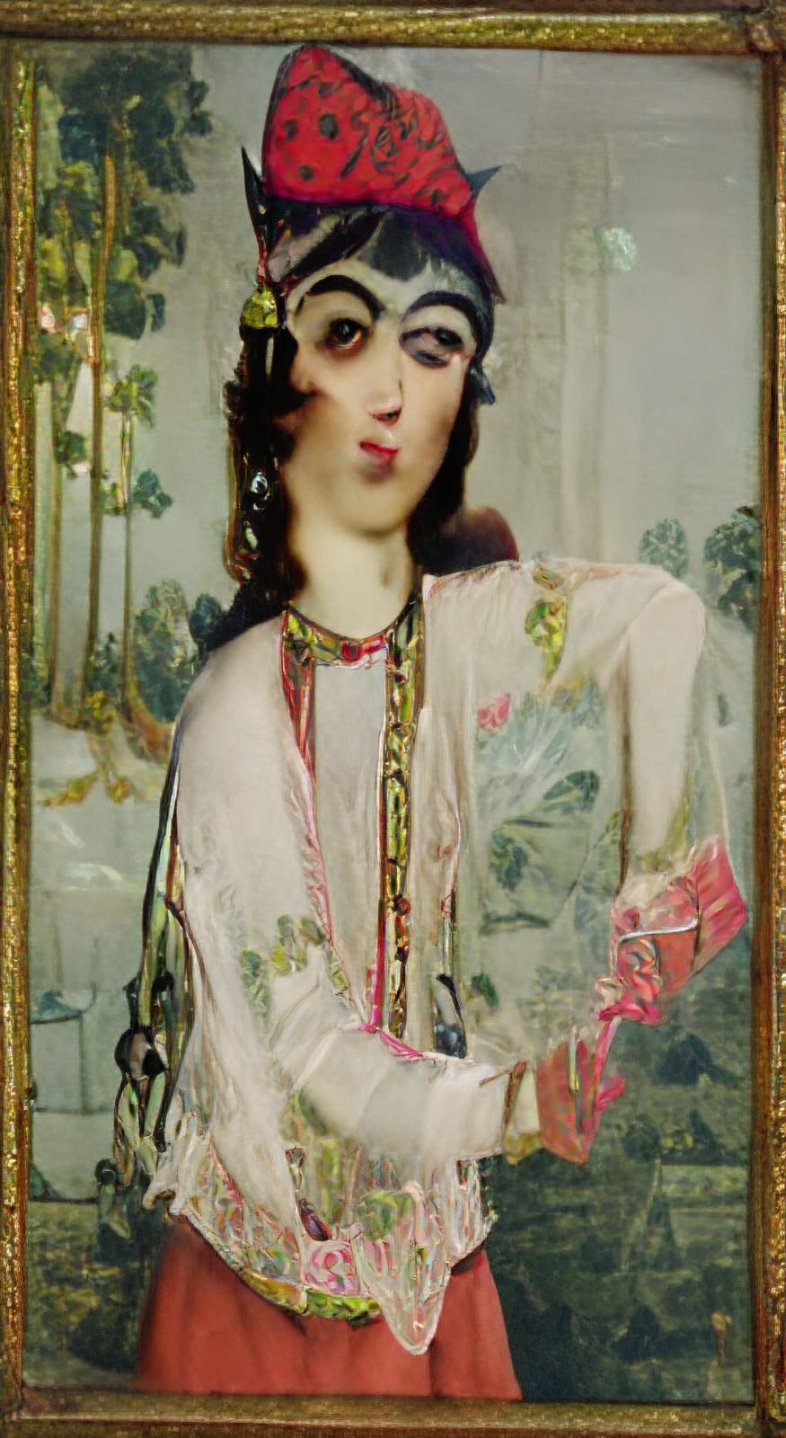 Morehshin Allahyari, Moonfaced: Rooyesh [Fragment], 2022