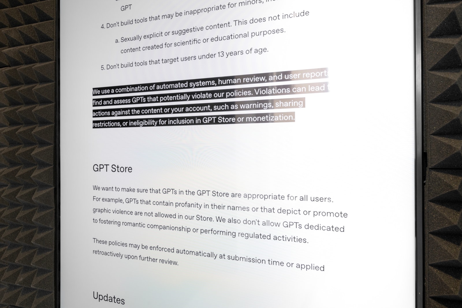 Jake Elwes, Terms & Conditions Opera: a Legalese Libretto, OpenAI Usage Policies, 2024–2025