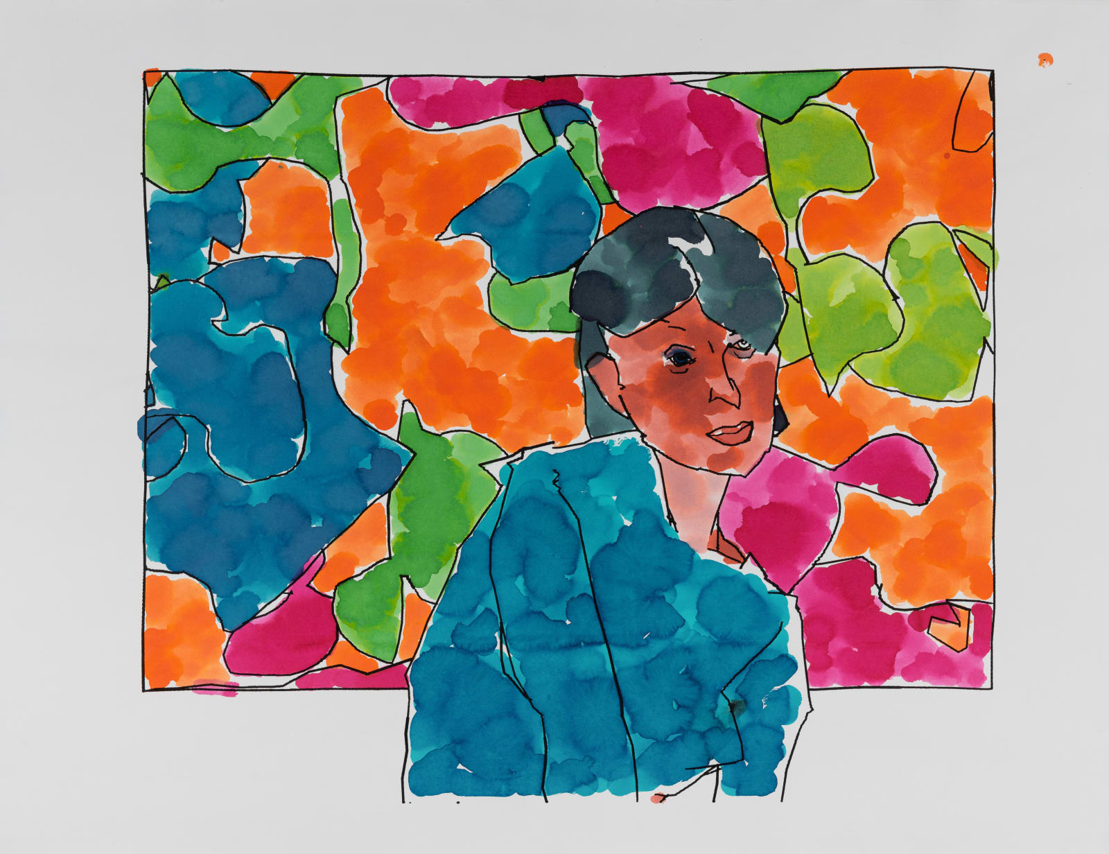 Harold Cohen, Machine Painting Series TCM #4, 1995