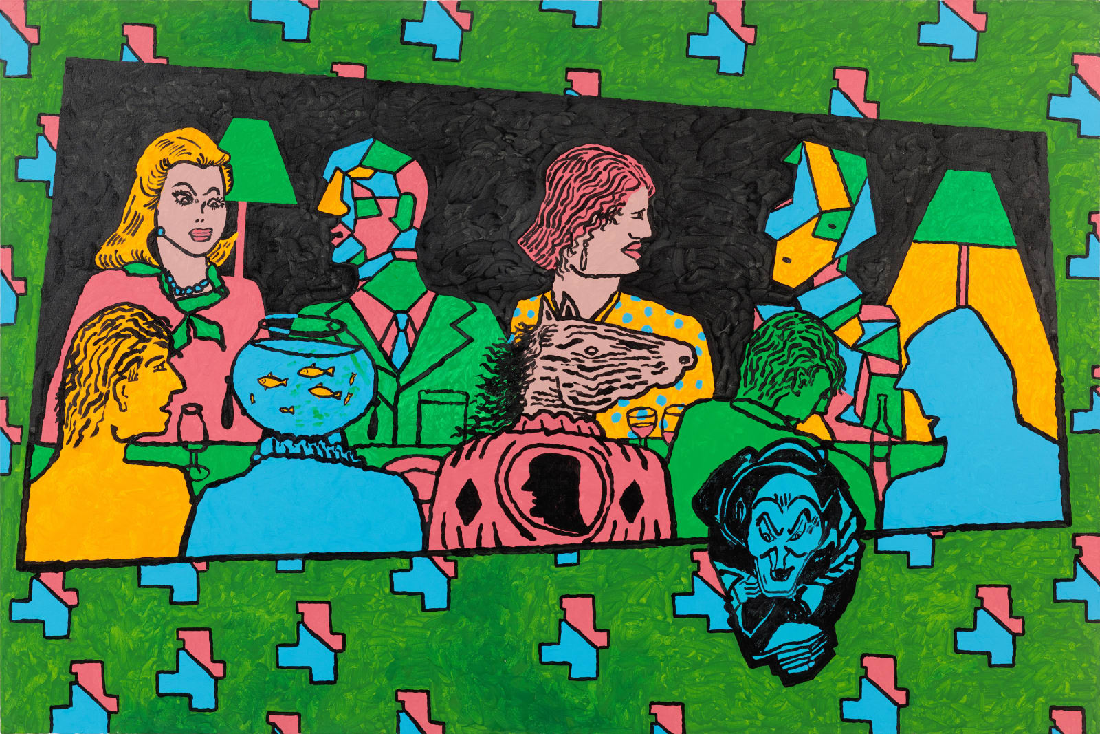 Derek Boshier, The Dinner Party, 2008