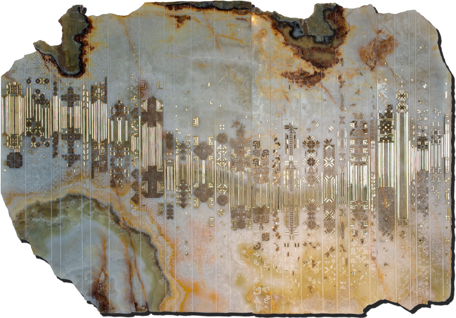 Naqsh Collective, Onyx Shawl Artwork, 2023