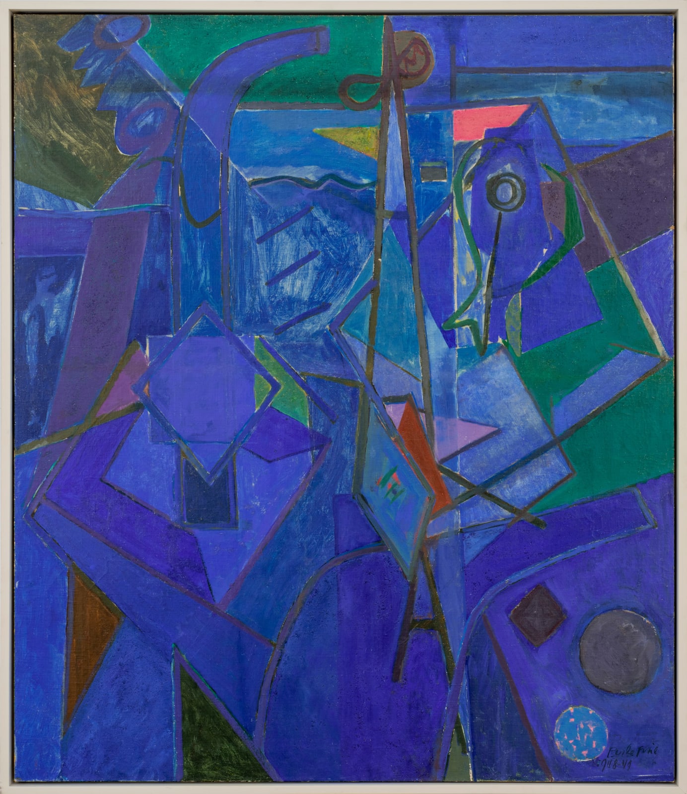 Perle Fine, Theme: Blue, 1948-49