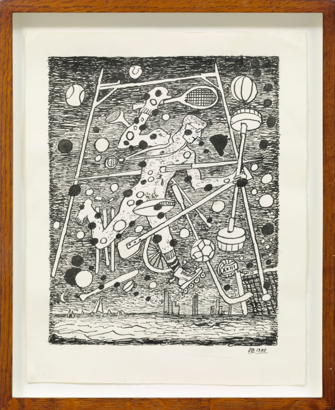Derek Boshier, Self Portrait as a Sportsman, 1988