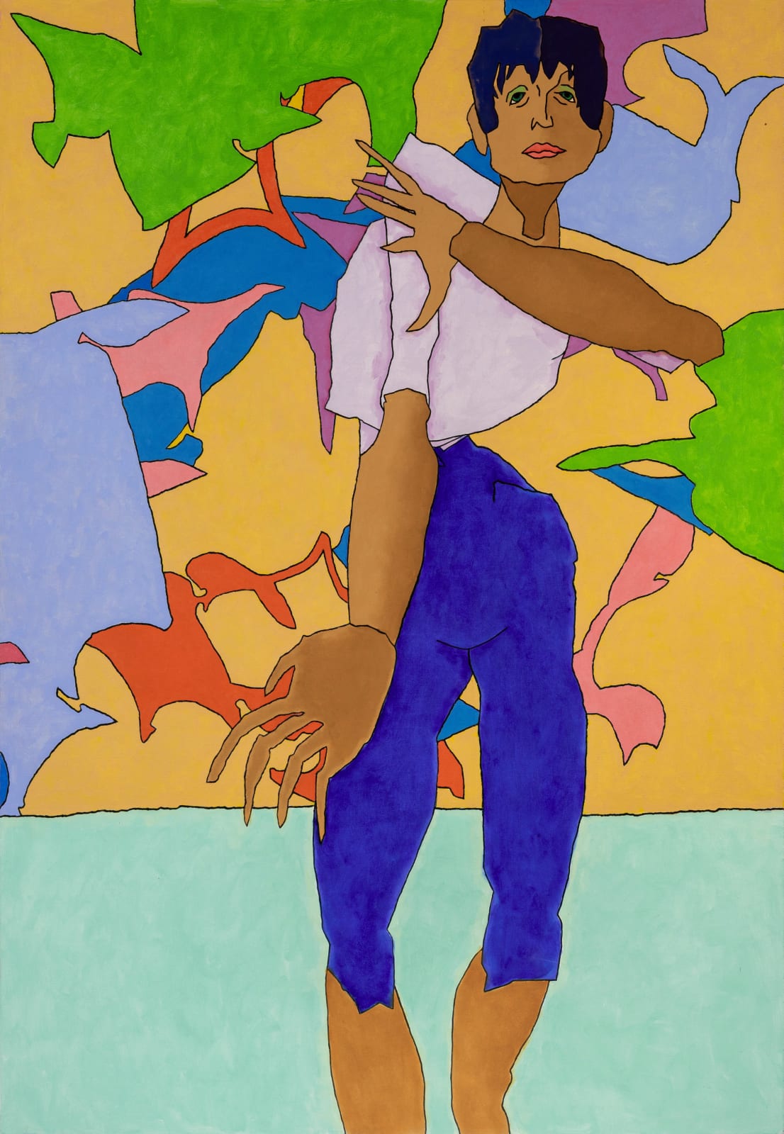 Harold Cohen, Untitled Portrait, 1993