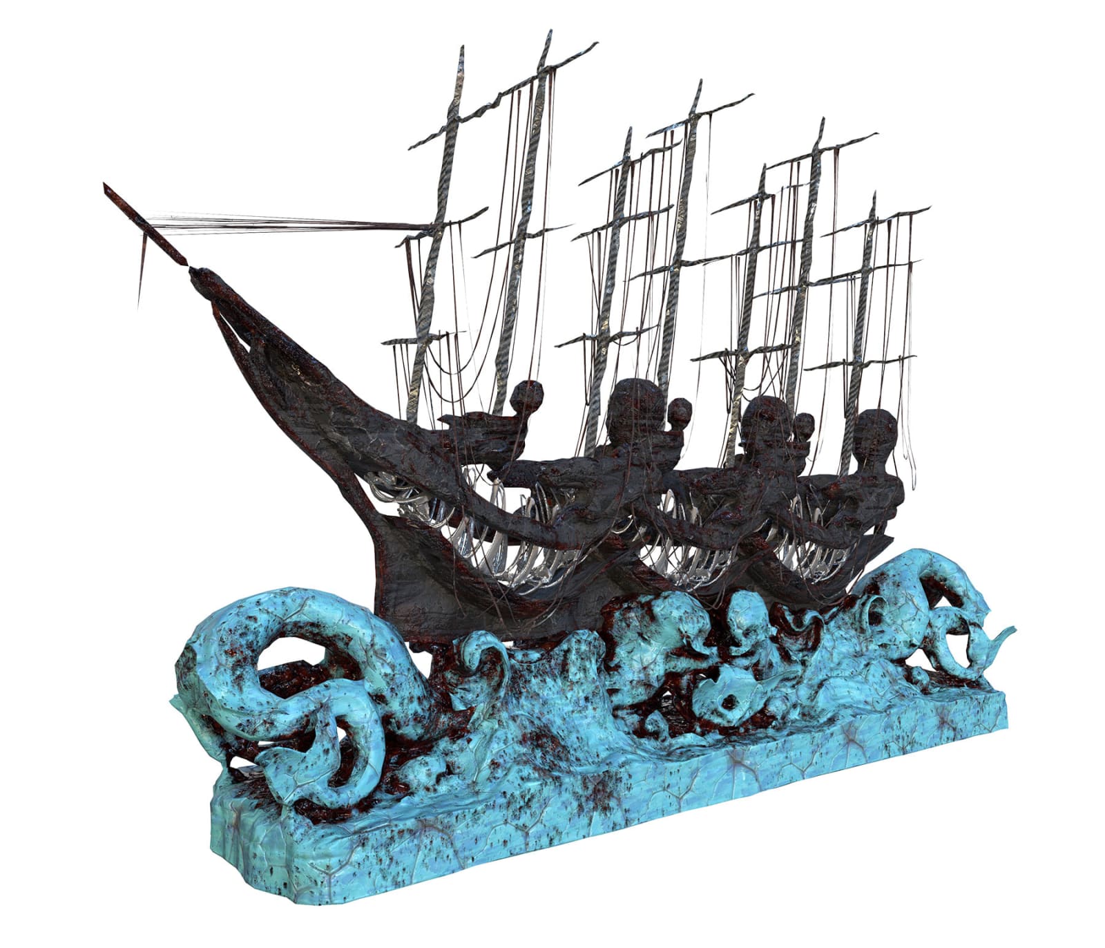 Auriea Harvey, Black Ship, 2024