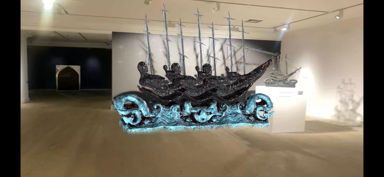 Auriea Harvey, Black Ship, 2024