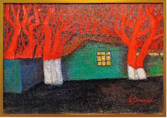 Eldar Gurban, Red Trees, 1976
