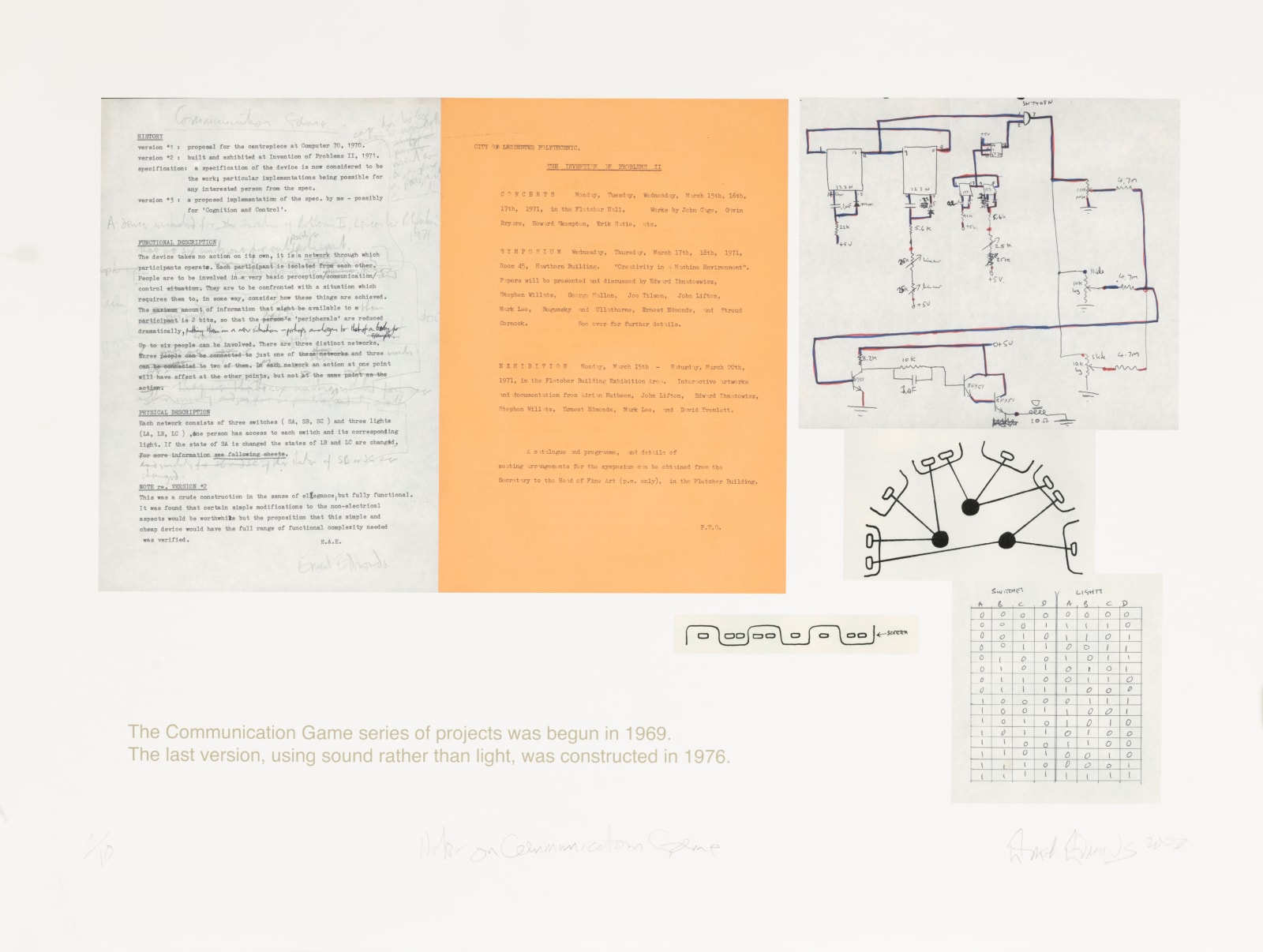 Ernest Edmonds, Notes on Communication Game, 2000
