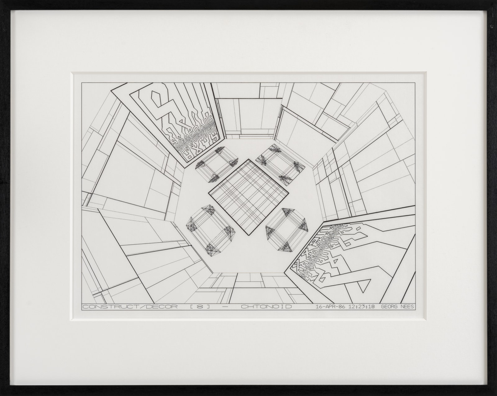 Georg Nees, Construct/Décor [8] Chtonoid, 1986