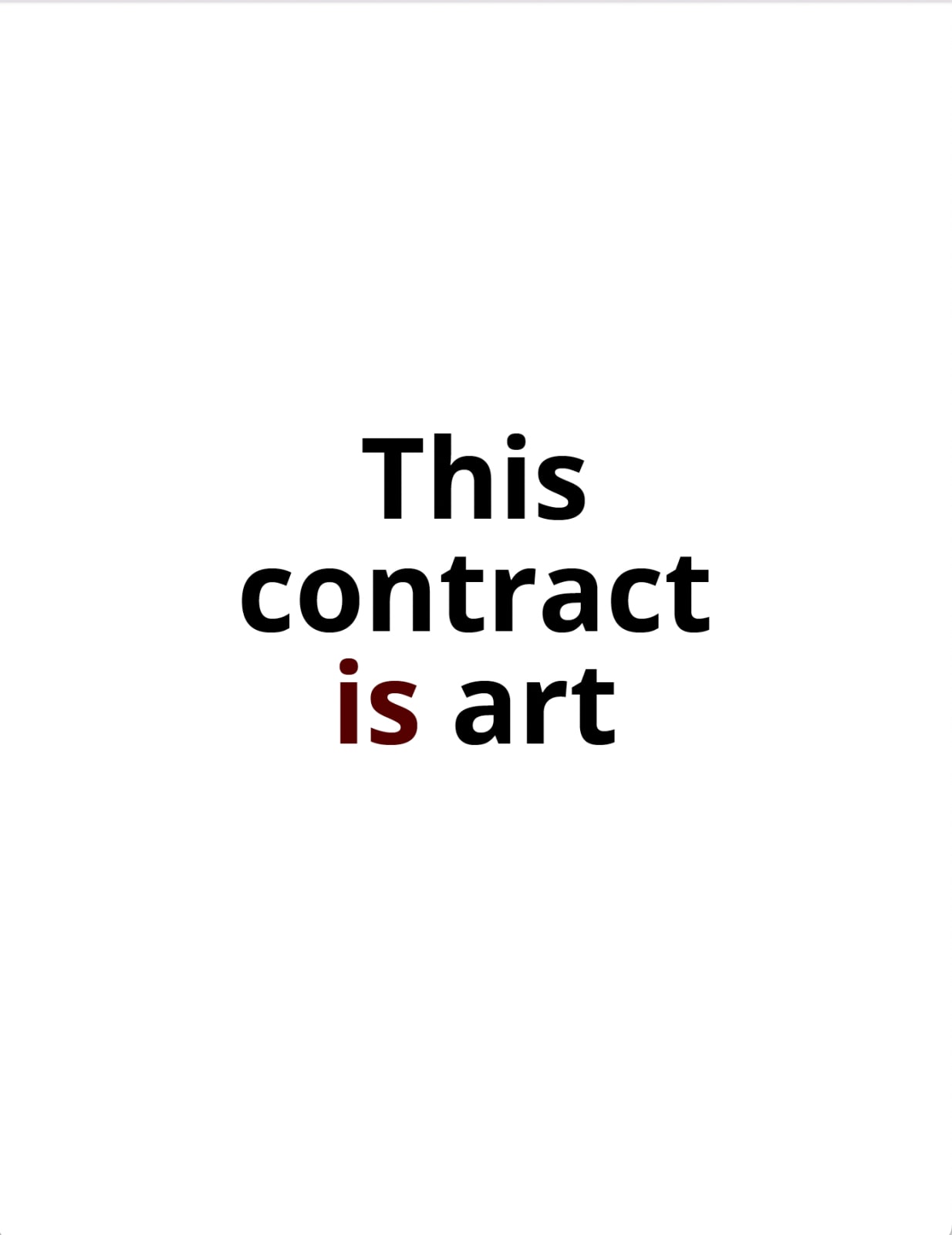 Rhea Myers, Is Art, 2014/15
