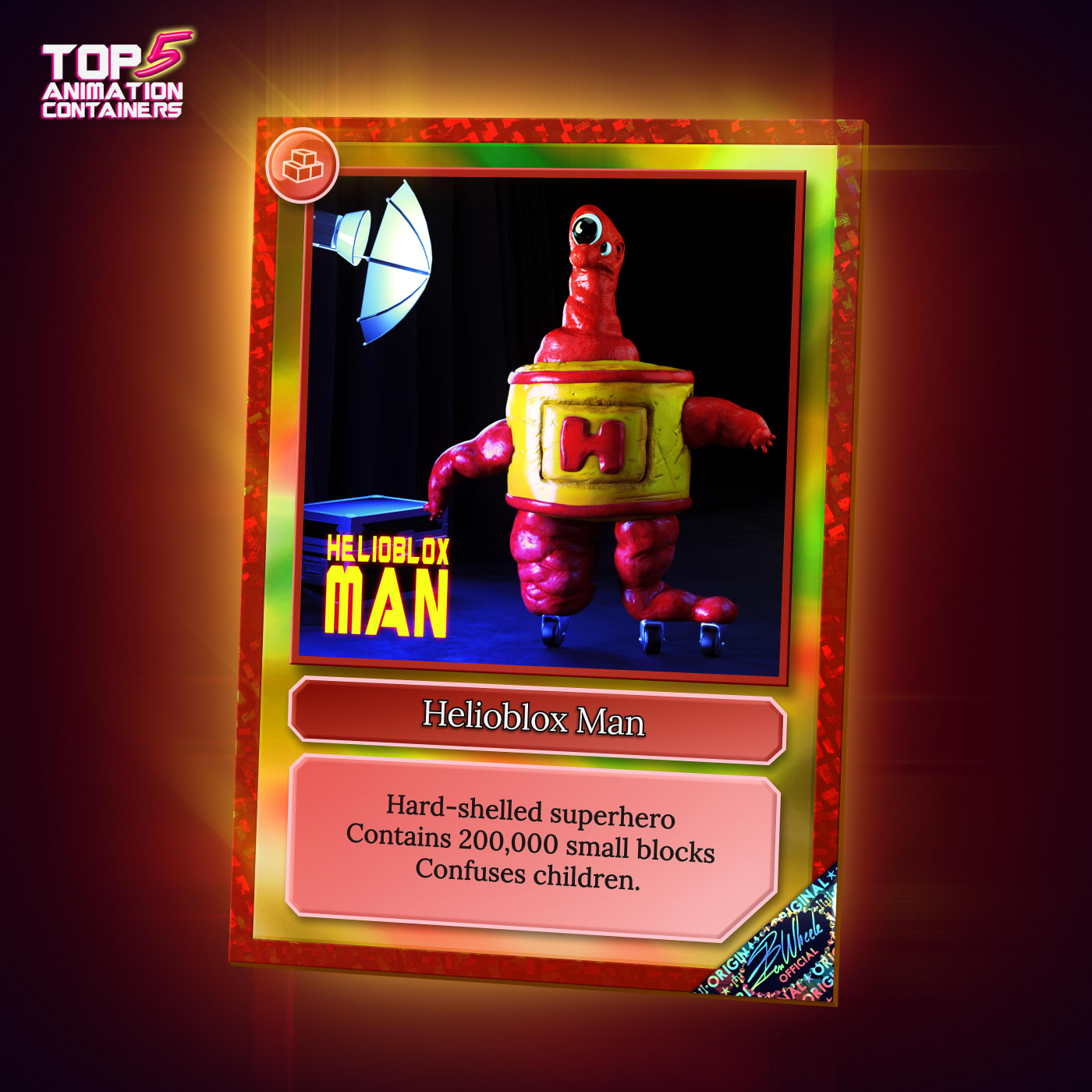 Ben Wheele, Helioblox Man (Top 5 Animation Containers series), 2021