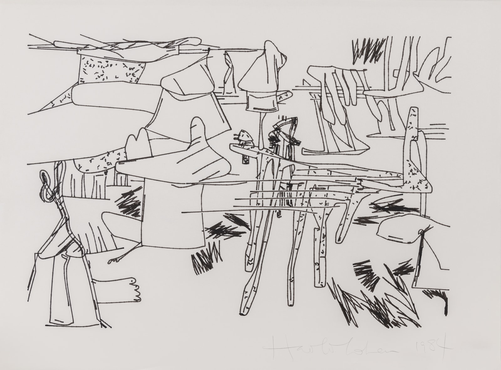 Harold Cohen, Untitled (i23-2597), 1984