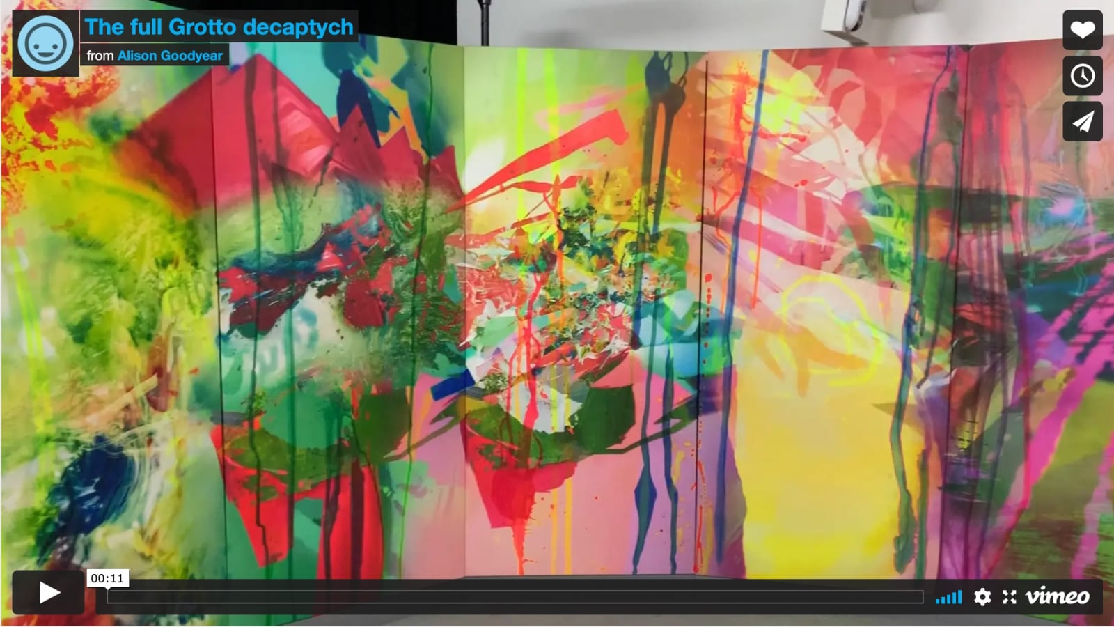 Alison Goodyear, The Full Grotto Decaptych, 2020