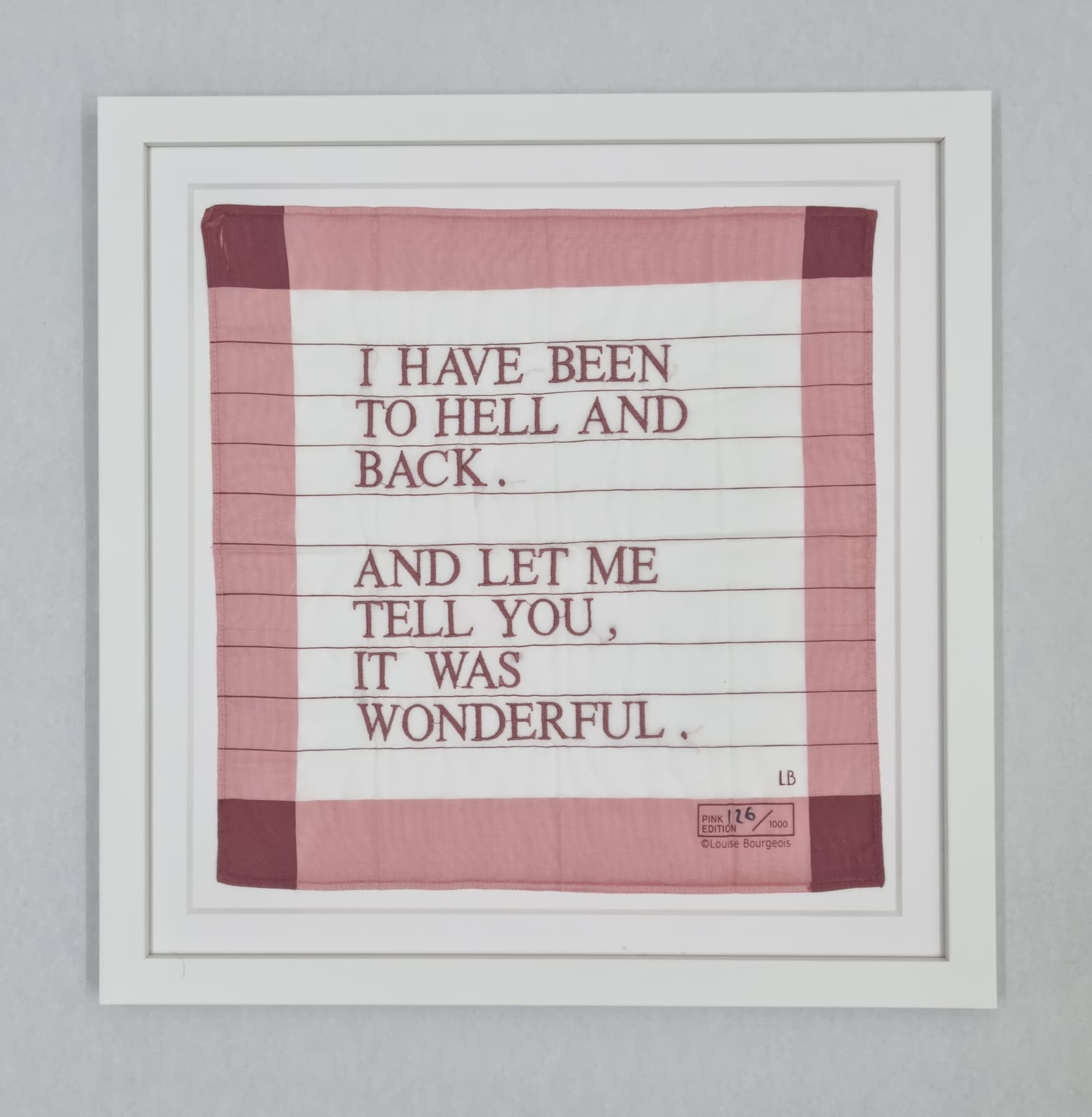 Louise Bourgeois, Untitled (I Have Been to Hell and Back), 2007