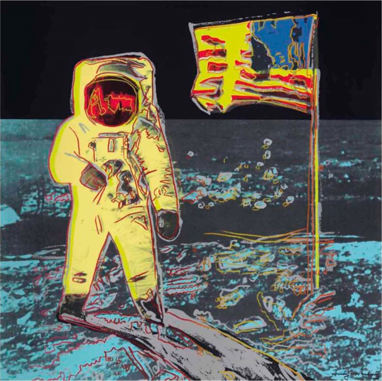 Andy Warhol, MOONWALK 11.404 (White), 1987