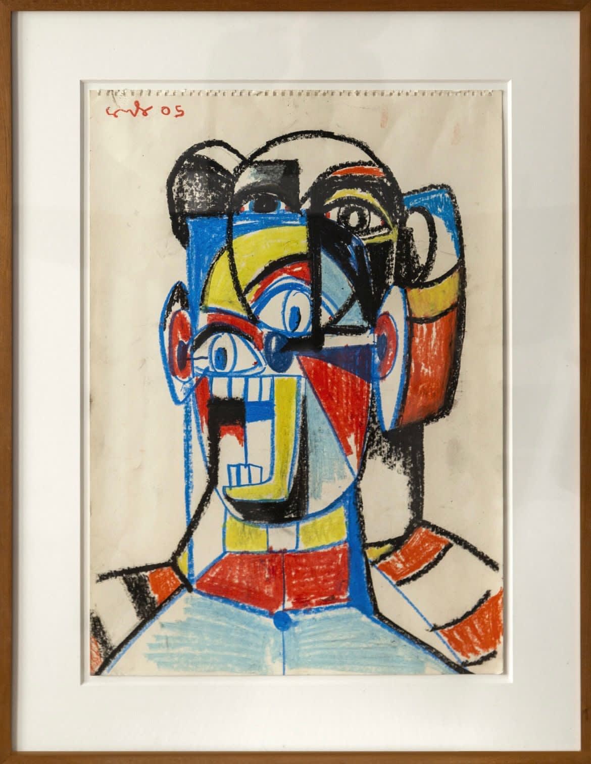 George Condo, Multi-colored Head, 2005