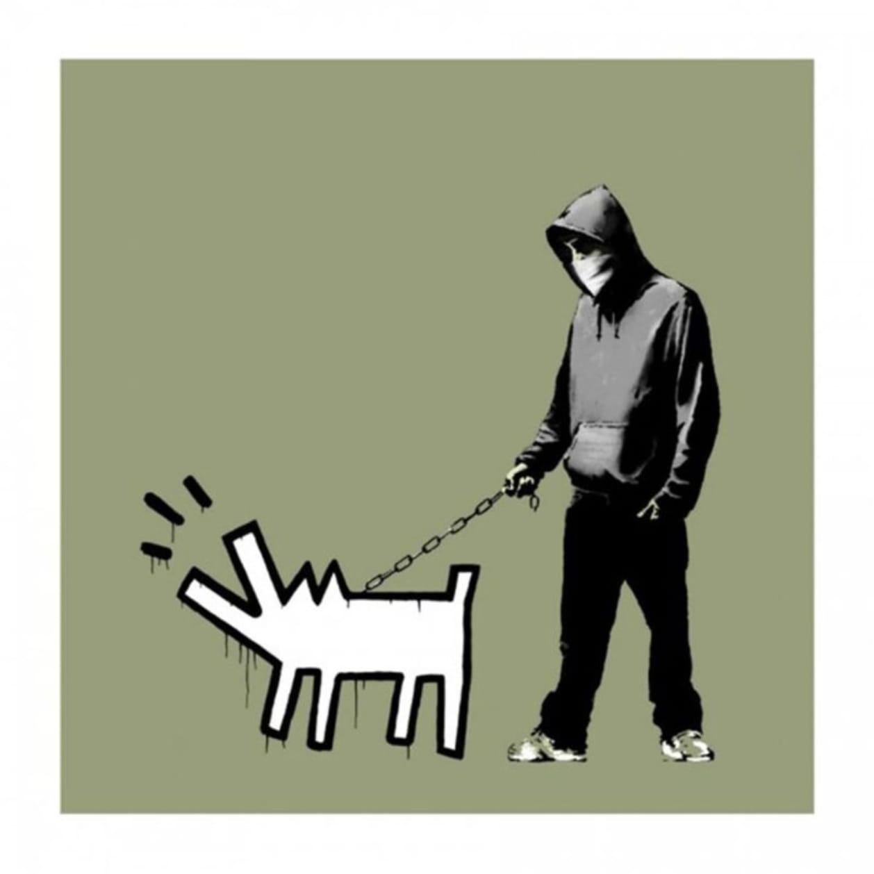 Banksy, Choose Your Weapon (Olive), 2010