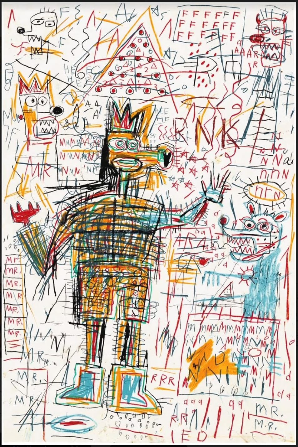Jean Michel Basquiat, The Figure Portfolio (Untitled 1), 1982/2023