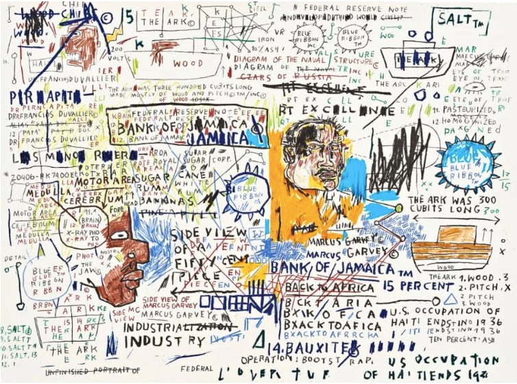 Jean Michel Basquiat, 50 Cent Piece, 1982/83-2020