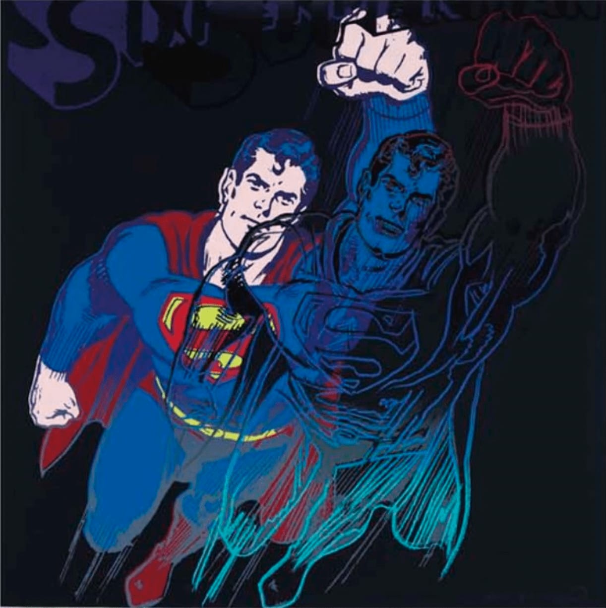 Andy Warhol, MYTHS 11.260: Superman , 1981