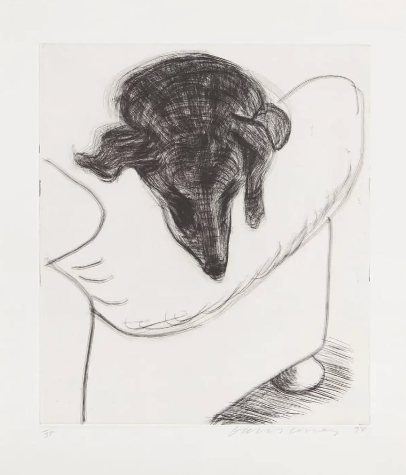 David Hockney, Dog Etching No.10, 1998