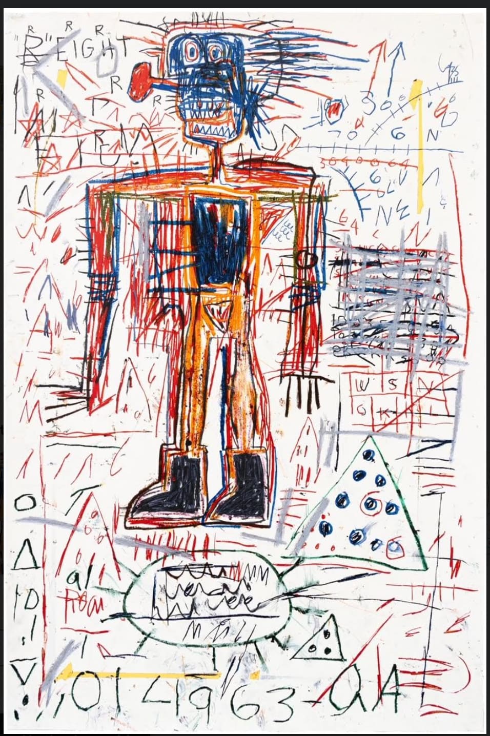 Jean Michel Basquiat, The Figure Portfolio (Untitled 2), 1982/2023