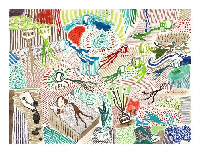 David Hockney, Spilt Ink , 2019