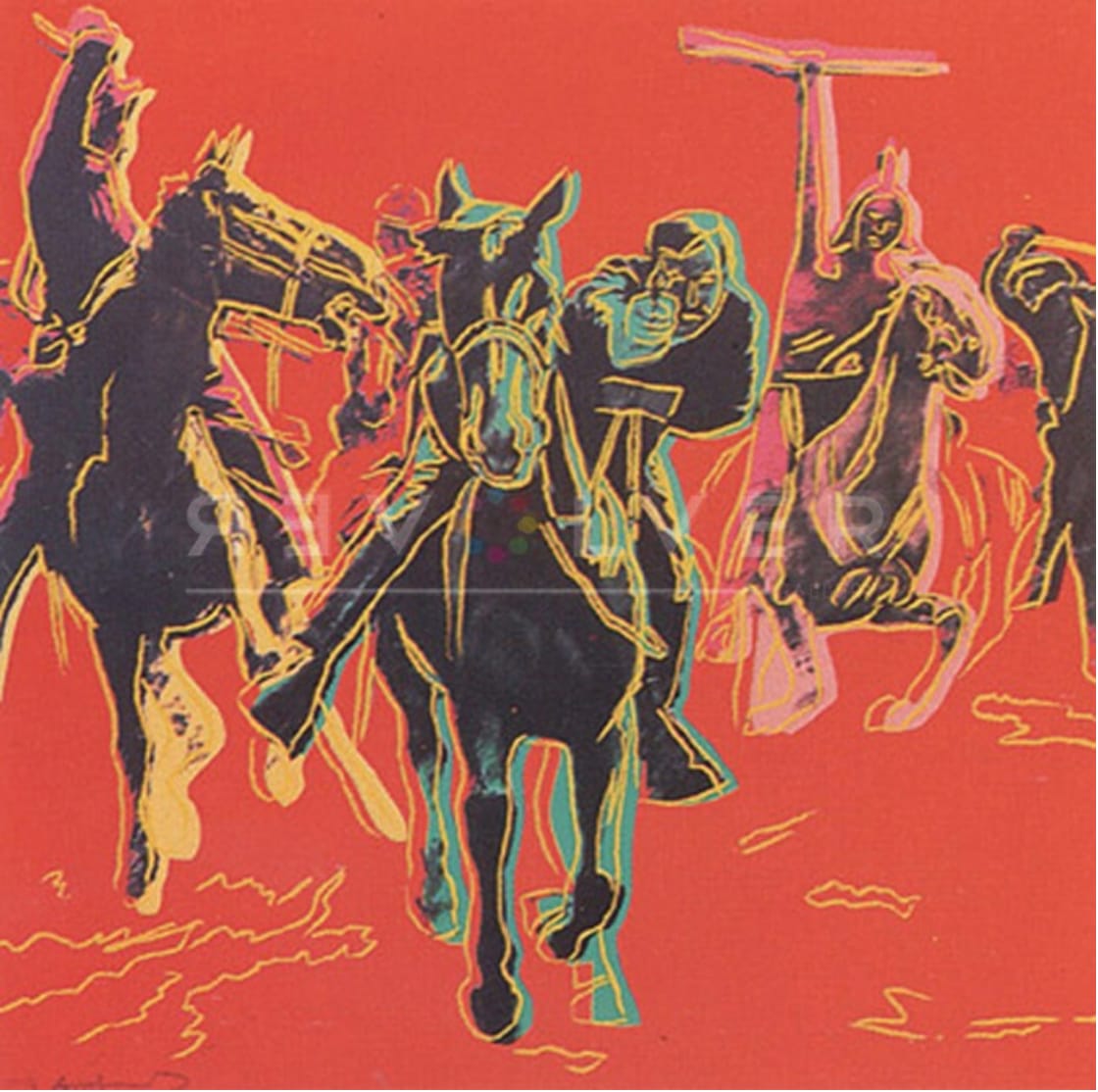 Andy Warhol, Cowboys and Indians 11.375 Action Picture , 1986