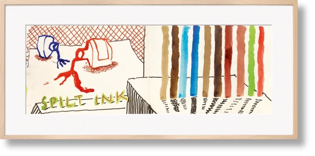 David Hockney, Spilt Ink with Tests, 2021