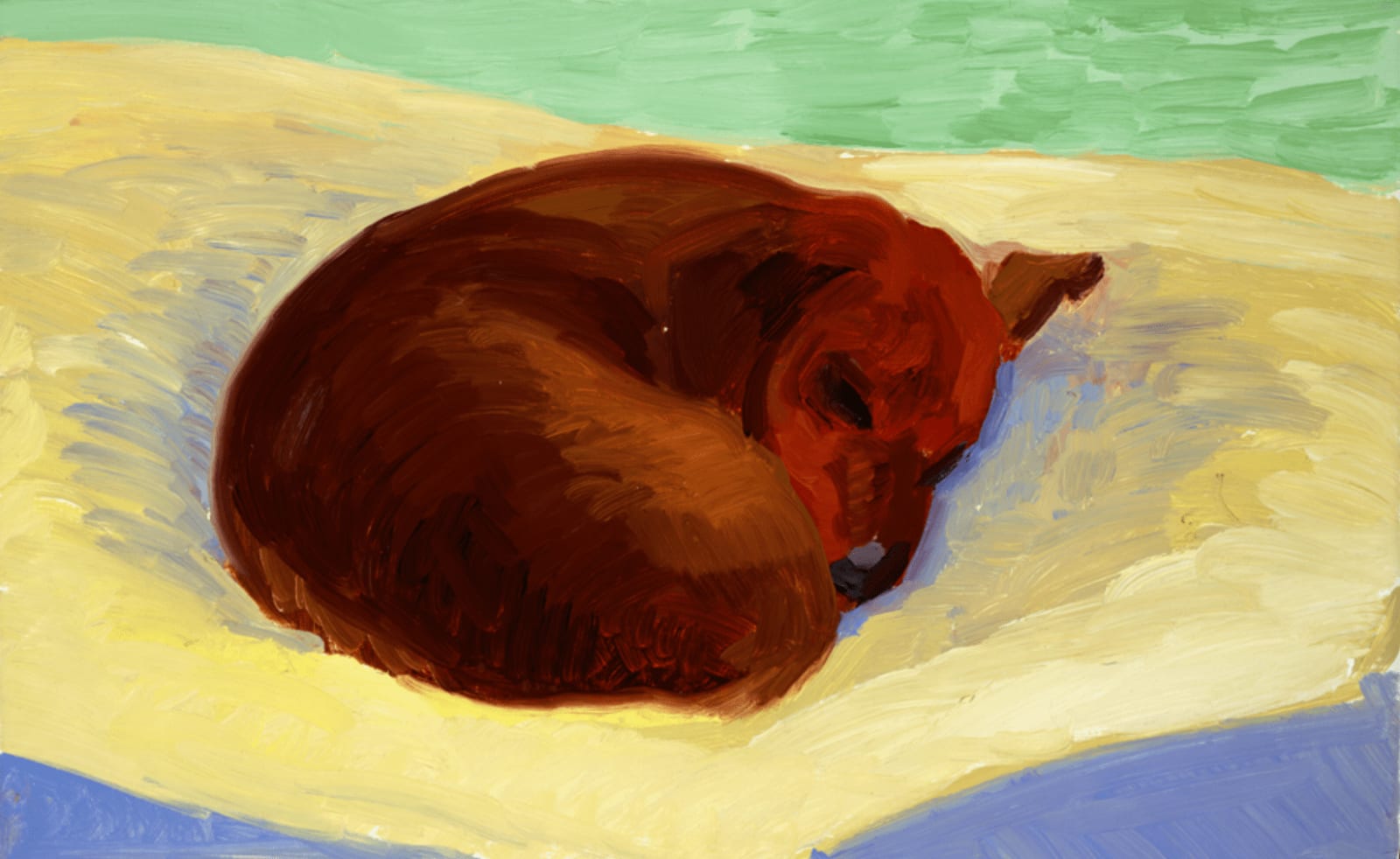 David Hockney, Dog Painting 9A, 1995