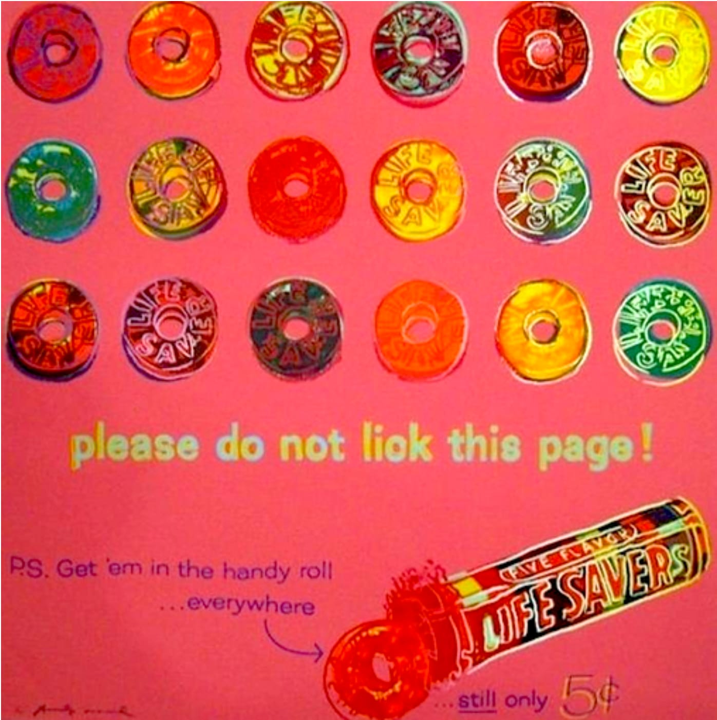 Andy Warhol, ADS 11.353 Life Savers , 1985