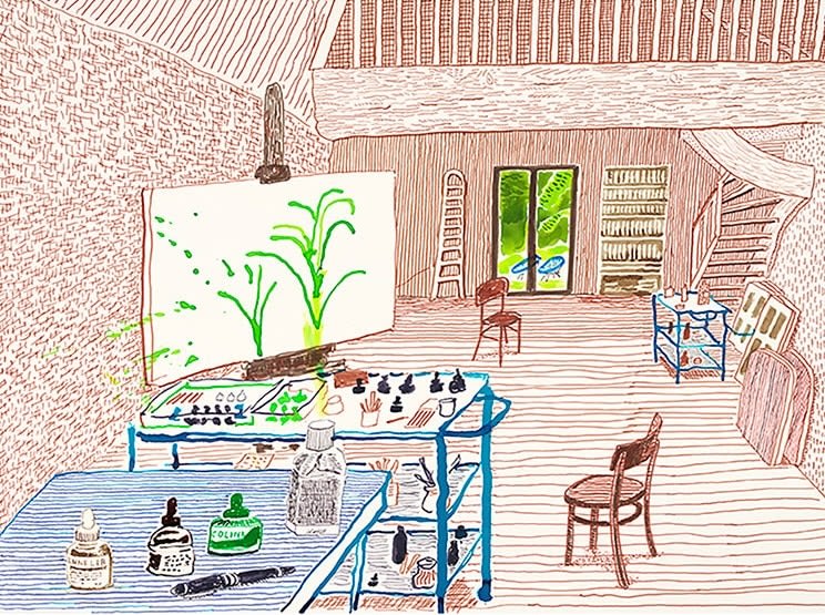 David Hockney, In The Studio, 2019