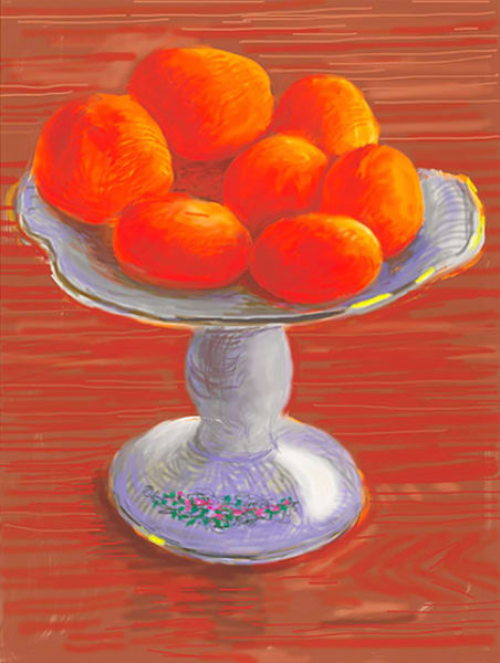 David Hockney, Untitled 592, Tangerines, 2010