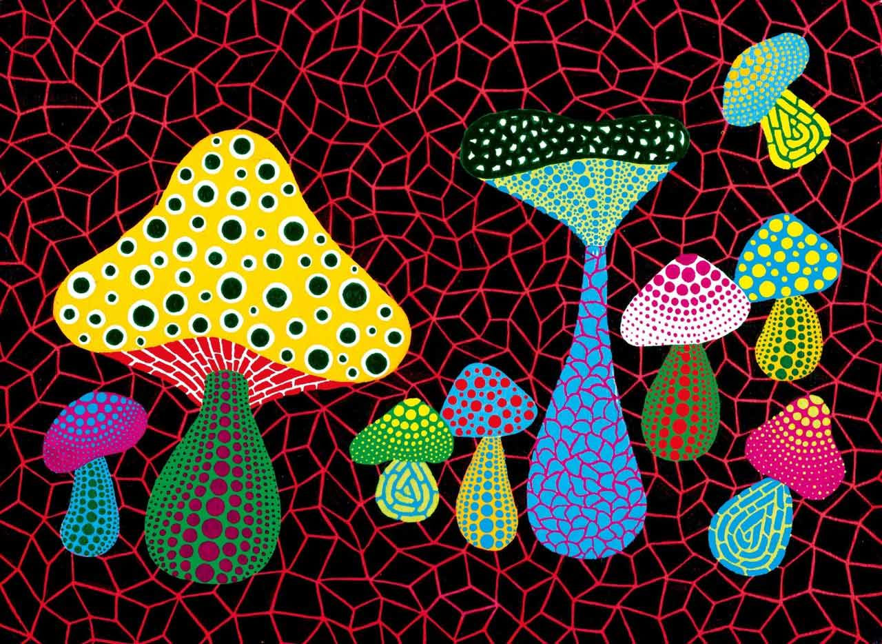 Yayoi Kusama, Mushrooms, 2005