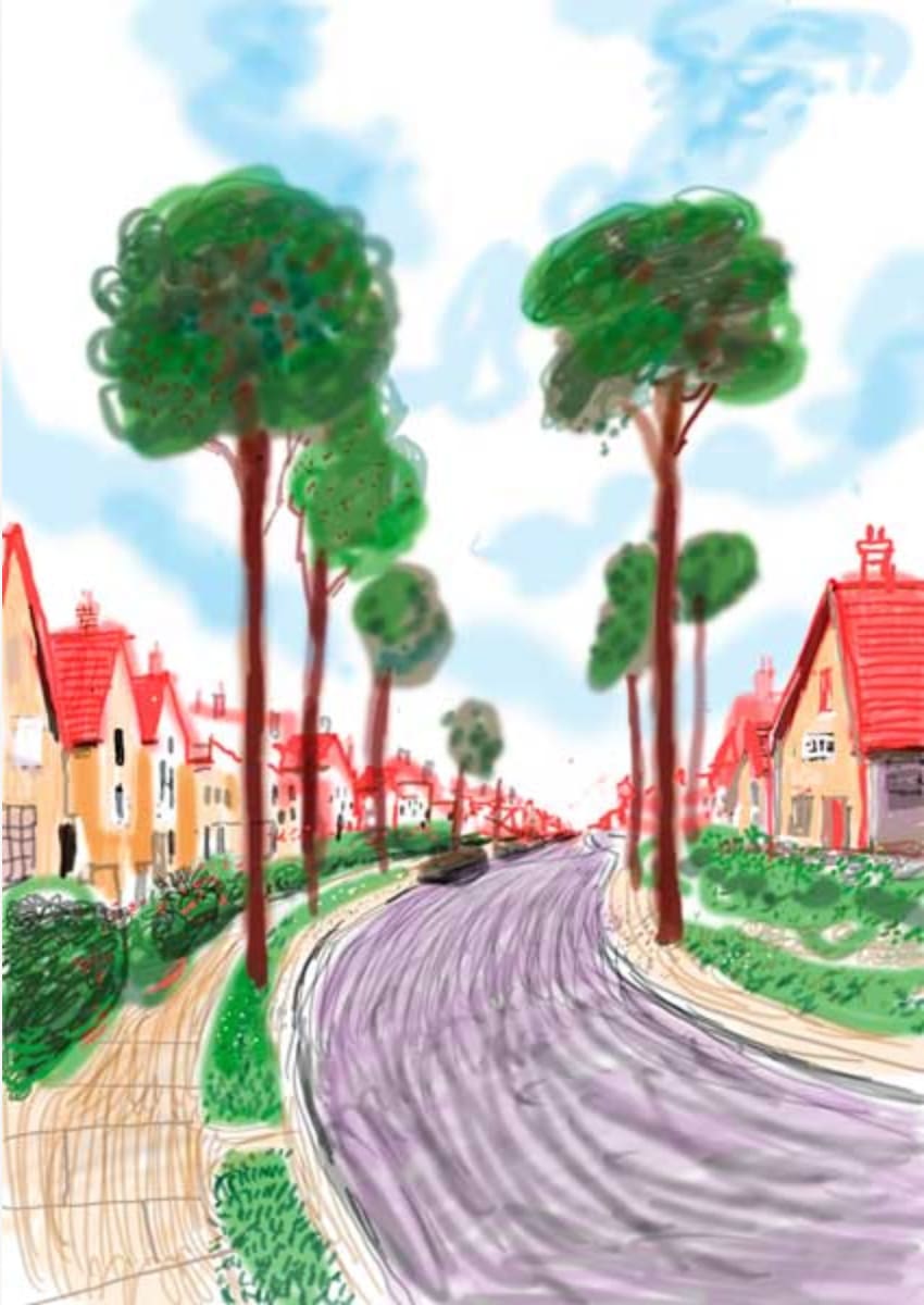 David Hockney, Cardigan Road, Bridlington, 2008