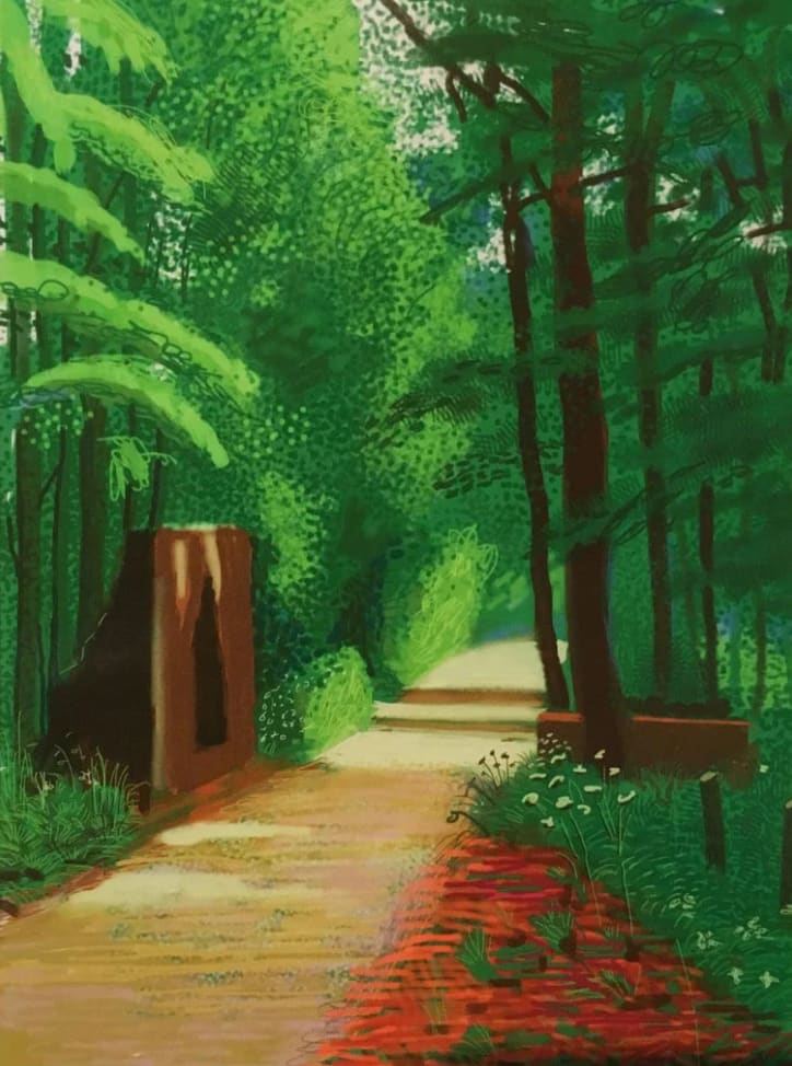 David Hockney, The Arrival of Spring in Woldgate, East Yorkshire, 2nd June 2011, 2011