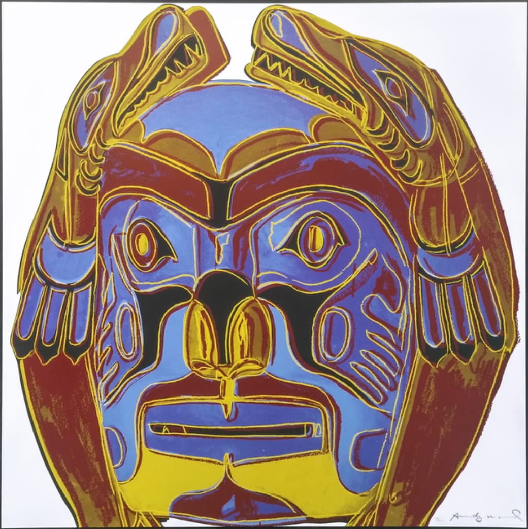 Andy Warhol, Cowboys and Indians 11.380 Northwest Coast Mask , 1986