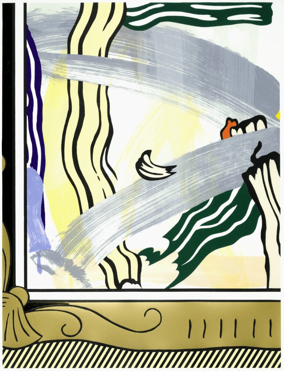 Roy Lichtenstein, Painting in Gold Frame, 1984