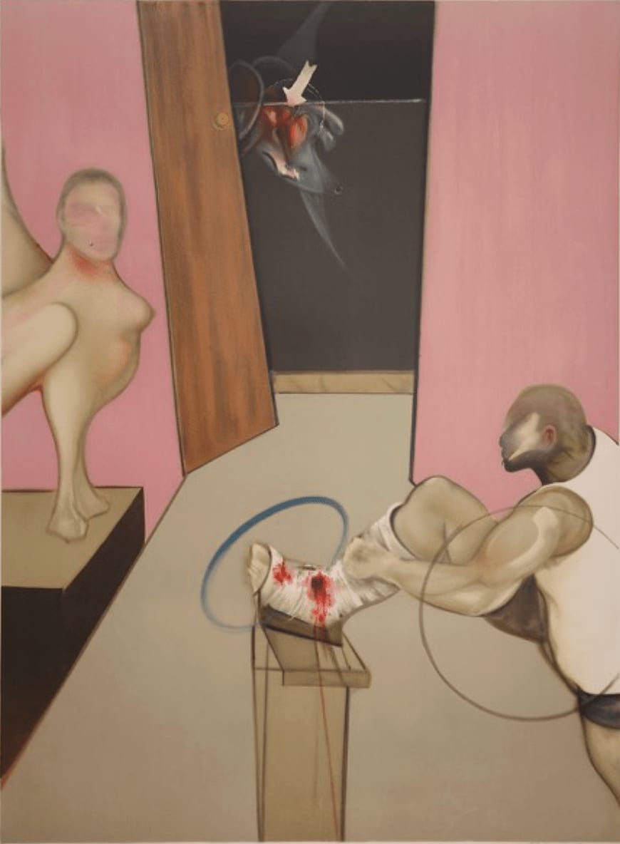 Francis Bacon, Oedipus and the Sphinx (after Ingres) (s.8909), 1984