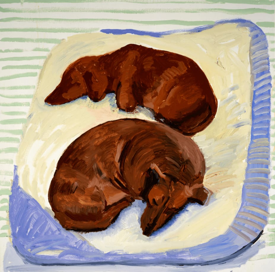 David Hockney, Dog Painting 3, 1994