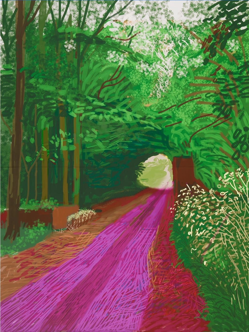 David Hockney, THE ARRIVAL OF SPRING IN WOLDGATE, EAST YORKSHIRE, 31 May No. 1 2011, 2011
